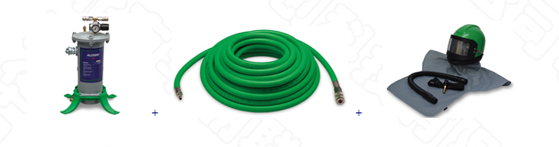 高壓噴砂頭盔呼吸系統